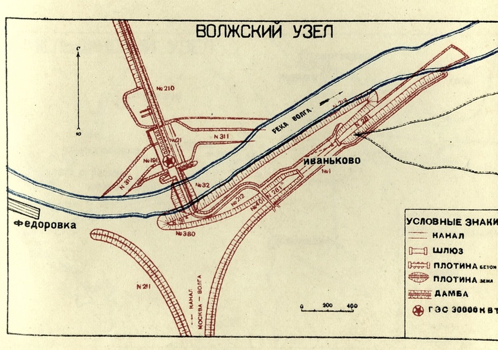 Канал москва волга карта