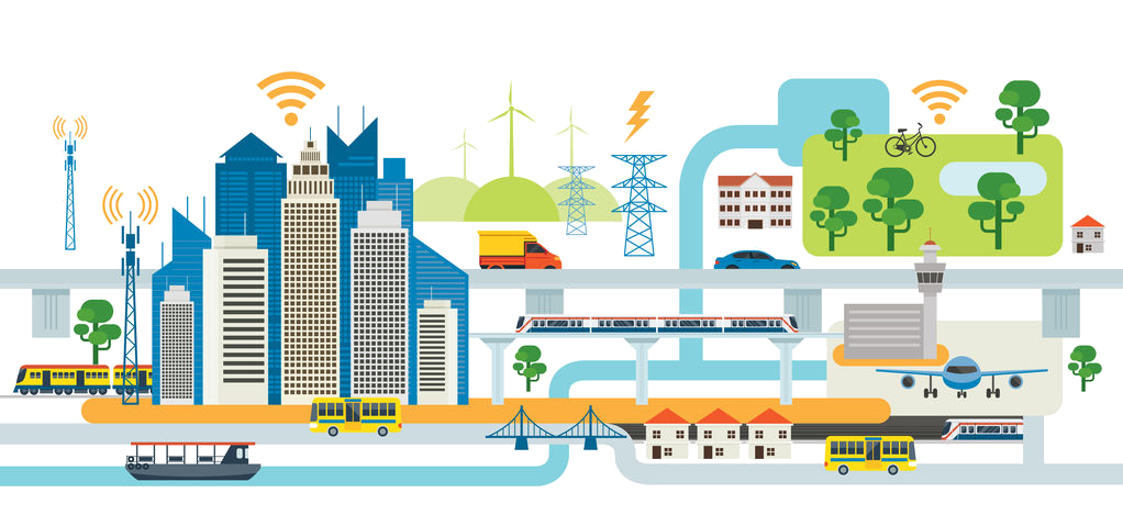Городская инфраструктура рисунок